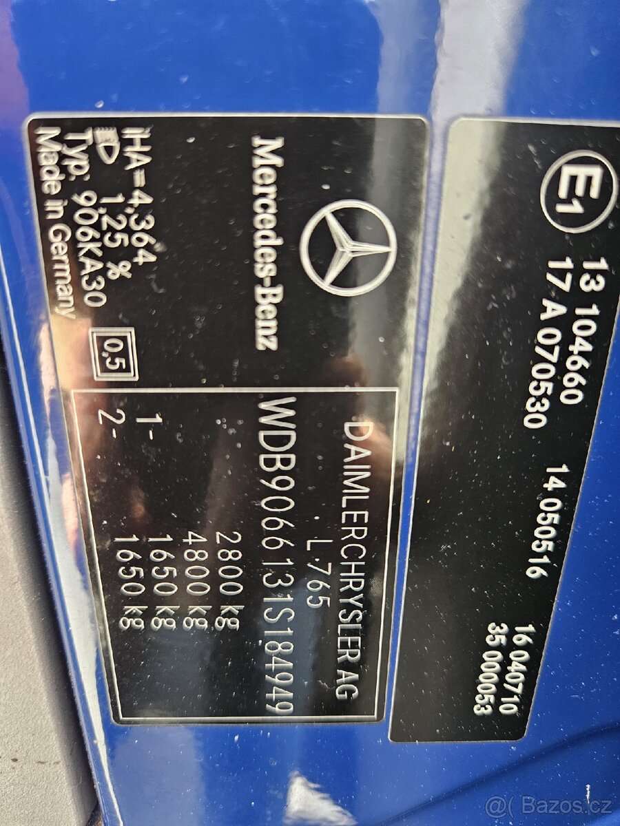 MERCEDES BENZ SPRINTER 209CDI 1 MAJITEL MB CZ KOUPENO - 11