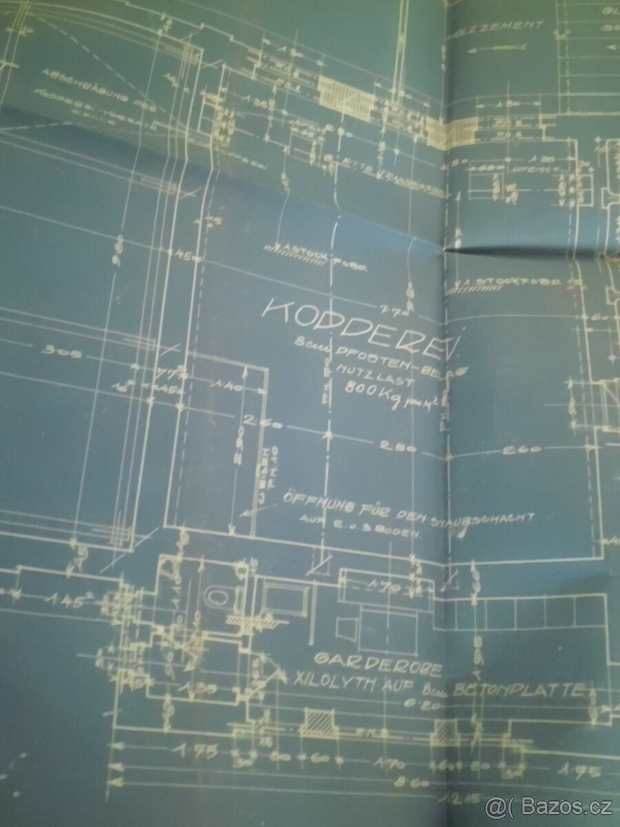 HUBERT GESSNER- Architekt Plány- Pekárna Fr.ODKOLEK Vysočany - 11