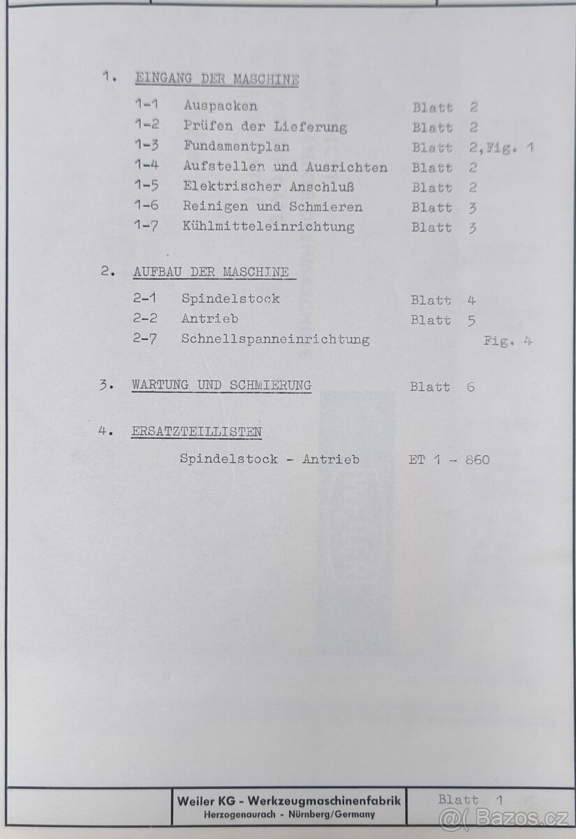 Soustruh WEILER MD220_2 - 11