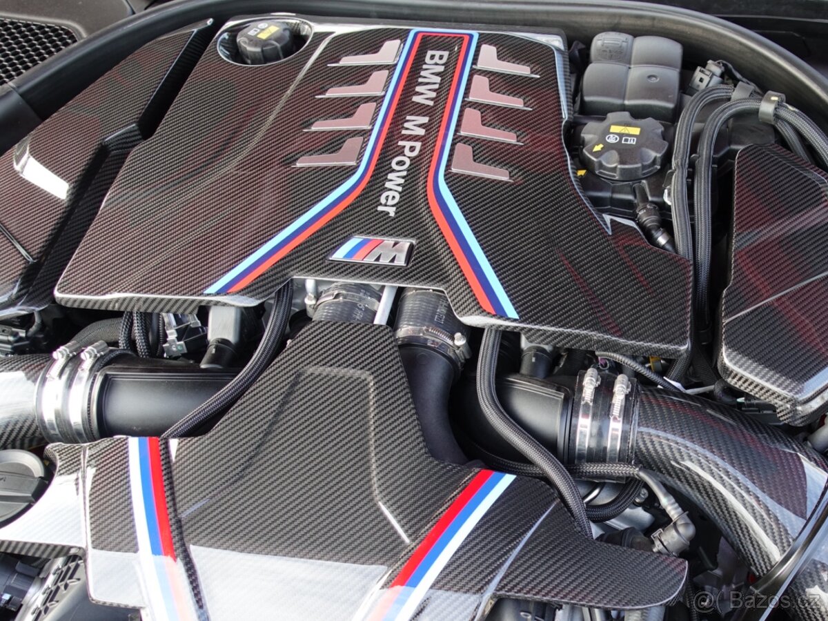 BMW M5f90,M8 X5M X6M karbonové kryty motoru tři části origin - 11