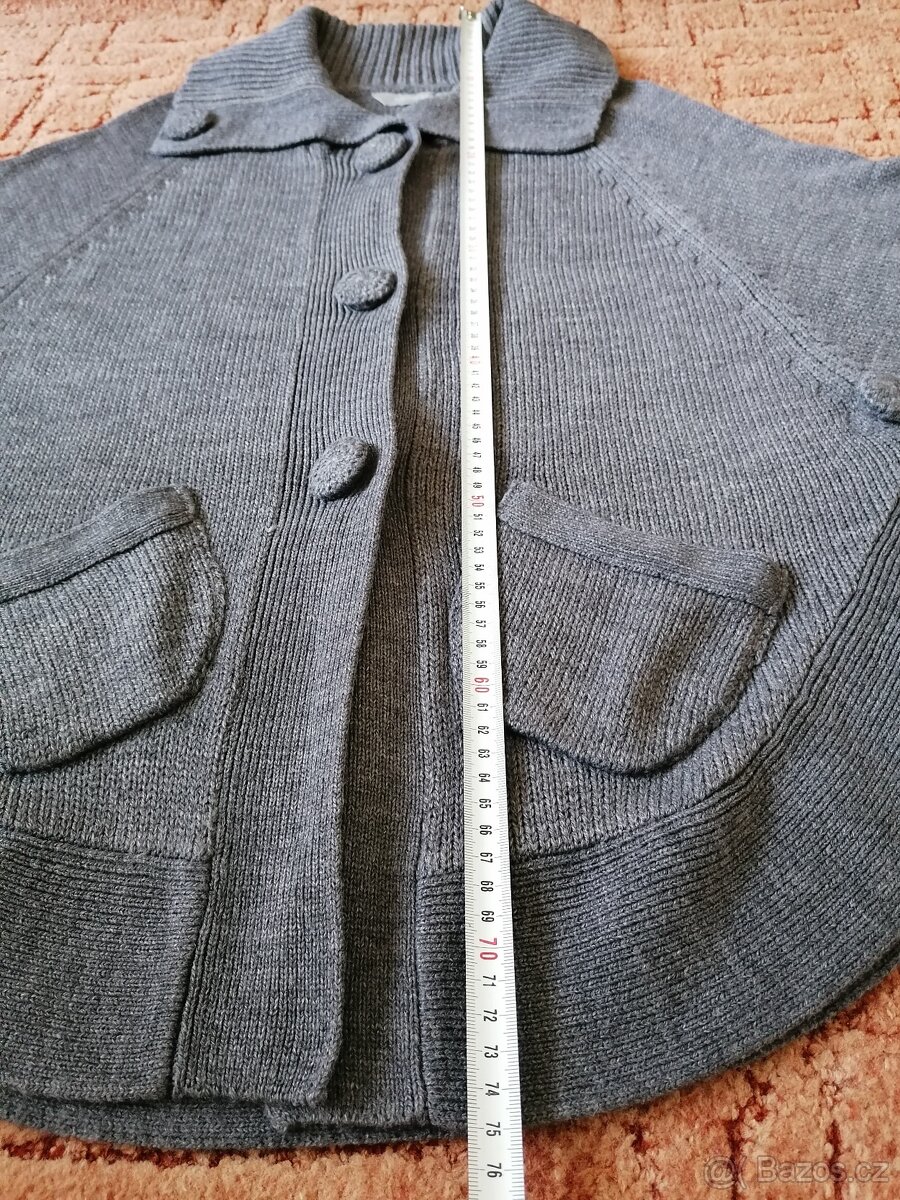 3x dámský svetřík - černý, šedý a fialový - 11