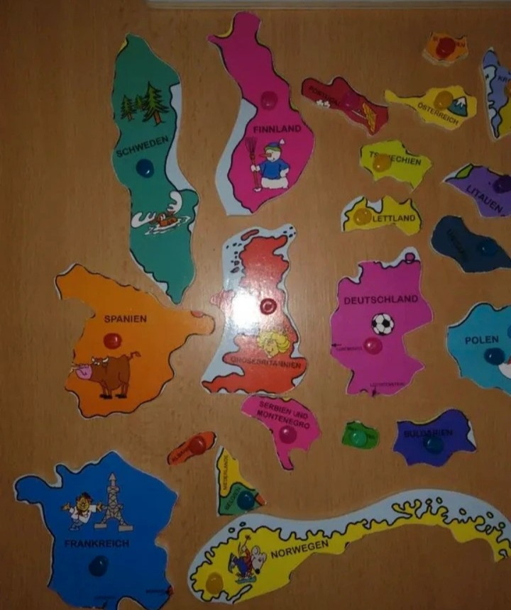 Puzzle dřevěné Evropa - 11