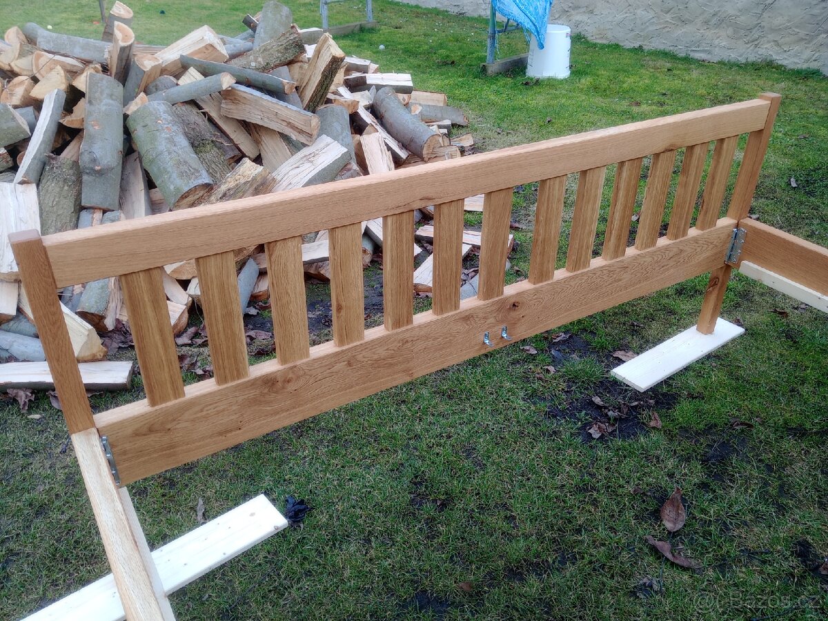 Manželská dubová postel - 11