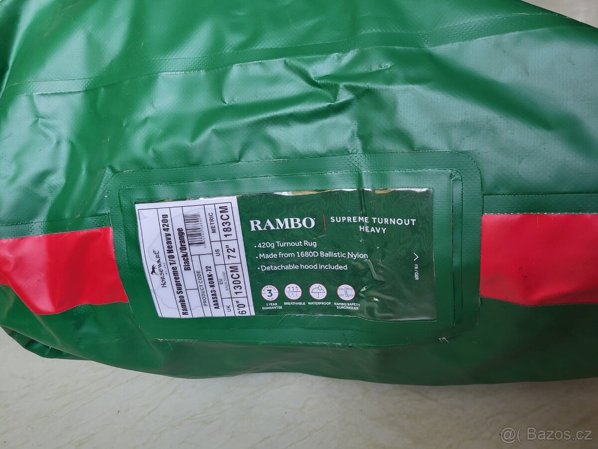 Deka výběh. termodeka Horseware RAMBO SUPREME420g +krk 250gk - 11