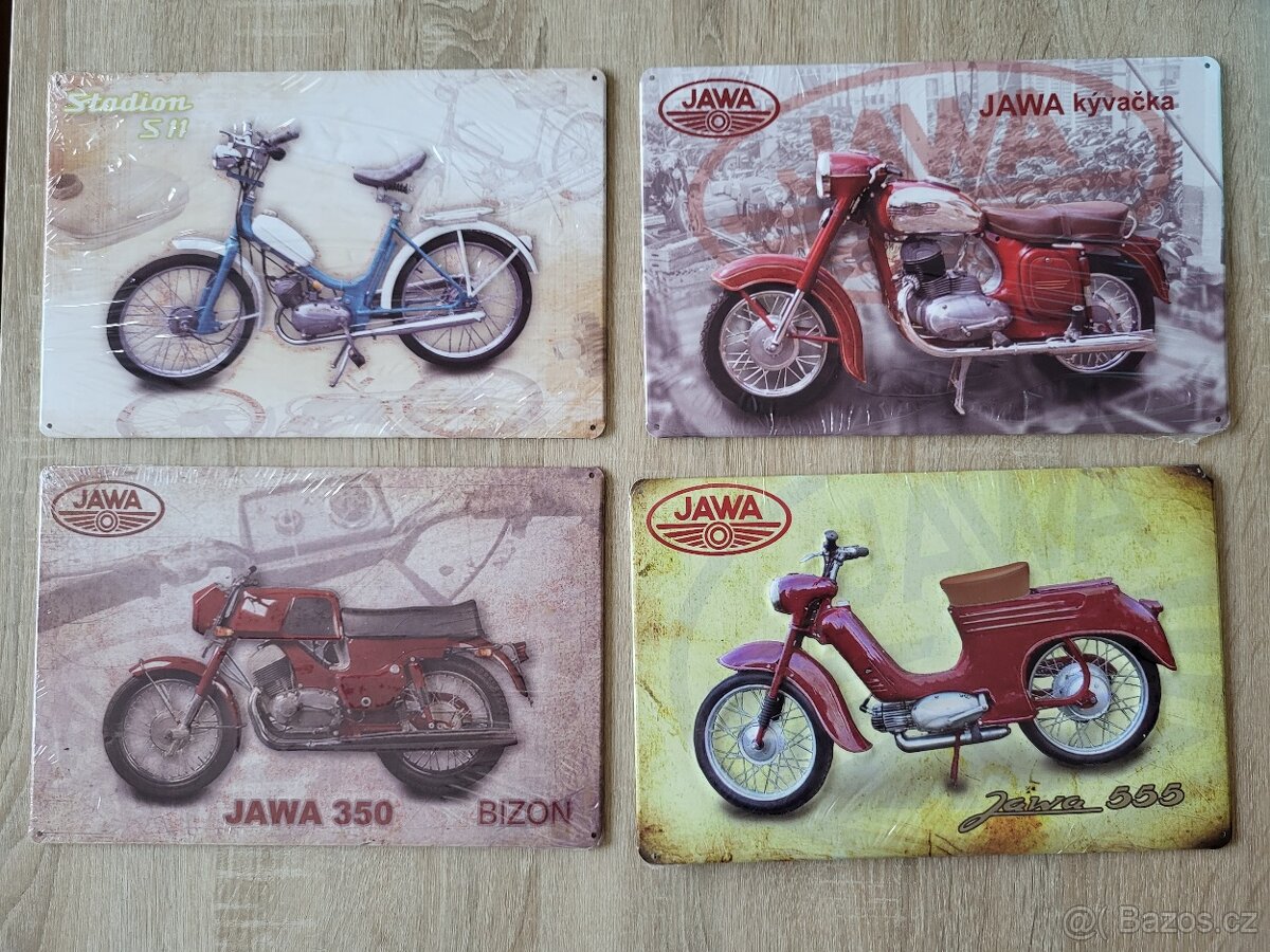 Retro plechové cedule JAWA - 11