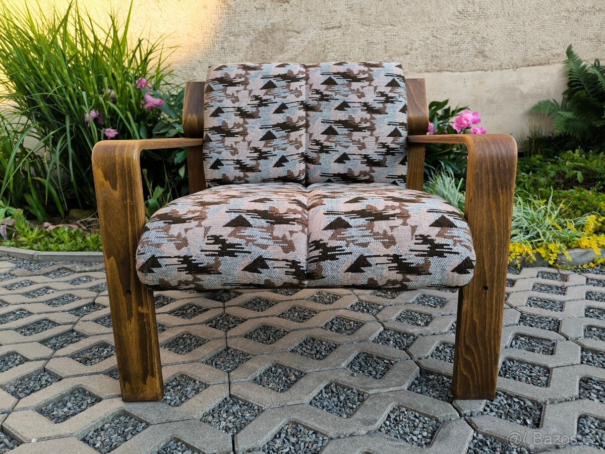 Retro křesla Ludvík Volák - Dřevopodnik Holešov - 11