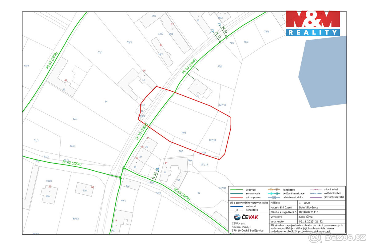 Prodej pozemku k bydlení, 1522 m², Dolní Slověnice - 11