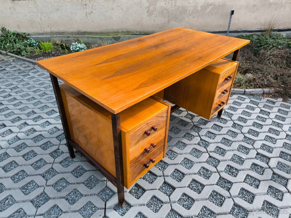Retro designový psací stůl - Rumunsko - 60. léta - 11