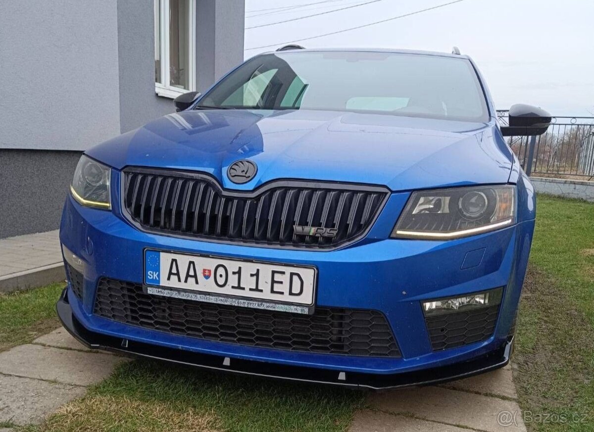 PREDNI MASKA OCTAVIA 3 / 3FL / 4 RAMECEK GRILU MASKY CERNY - 11