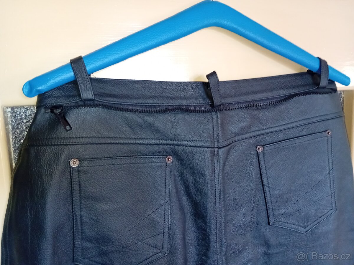 KOŽENÉ KALHOTY A BUNDA PSI - HOVĚZÍ KŮŽE - DÁMSKÉ - 11