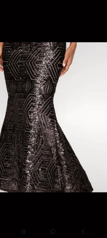 Nove cerne flitrove dlouhe saty Bodyflirt - 11