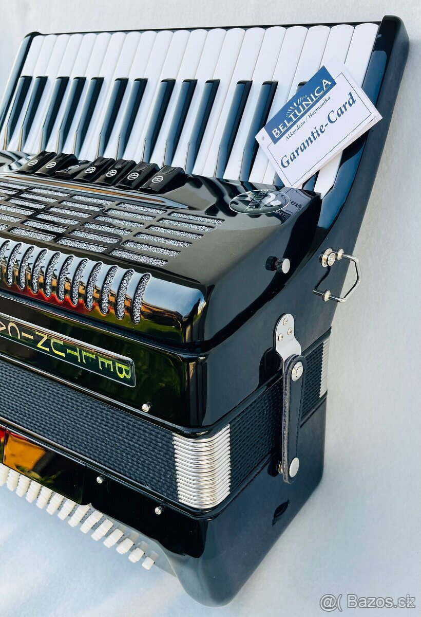 Nový akordeón Beltunica Vivaldi- DE LUXE 96 basový- krásny z - 11