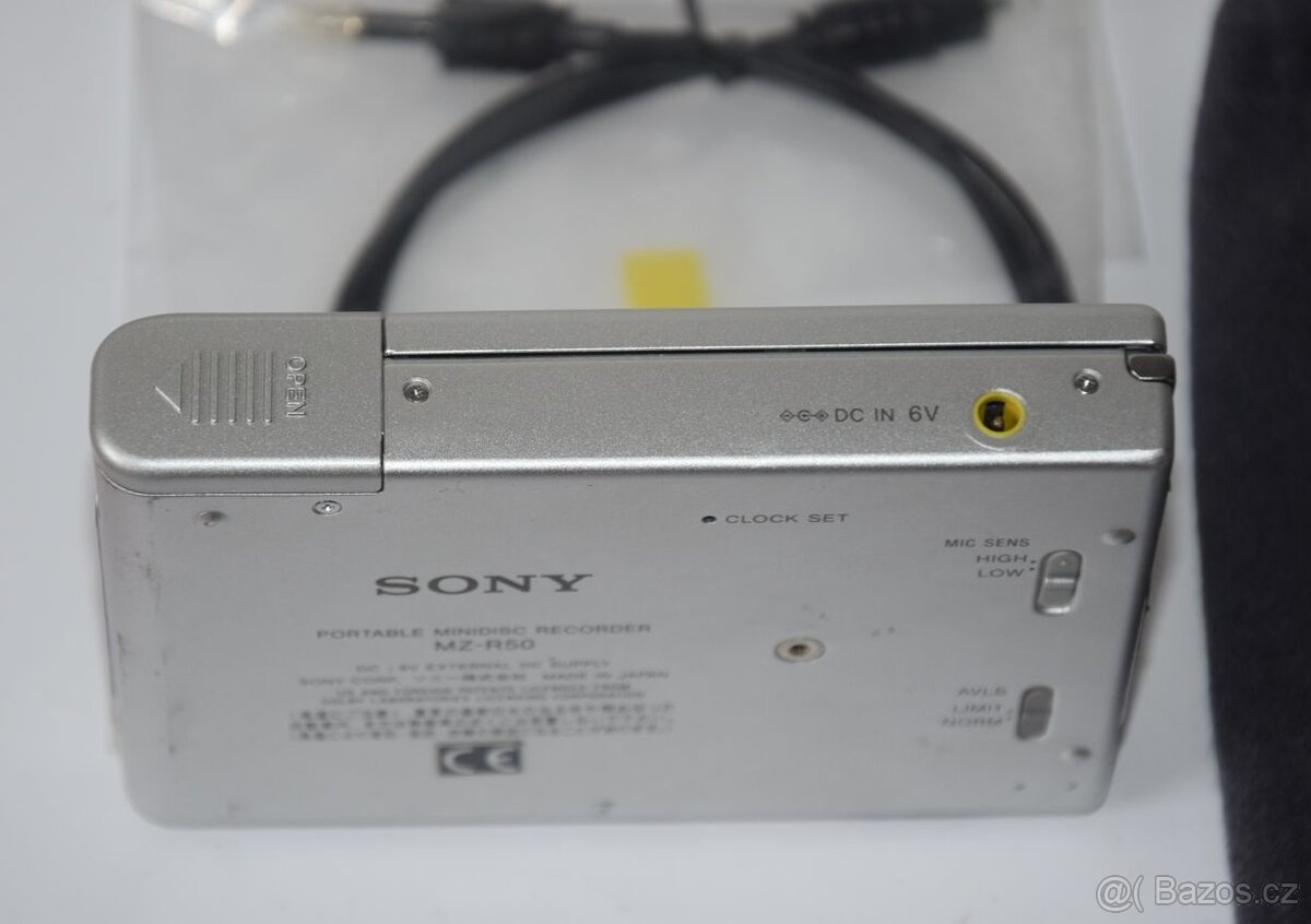 Minidisc walkman SONY MZ R50, super stav, přísluš., MD media - 11