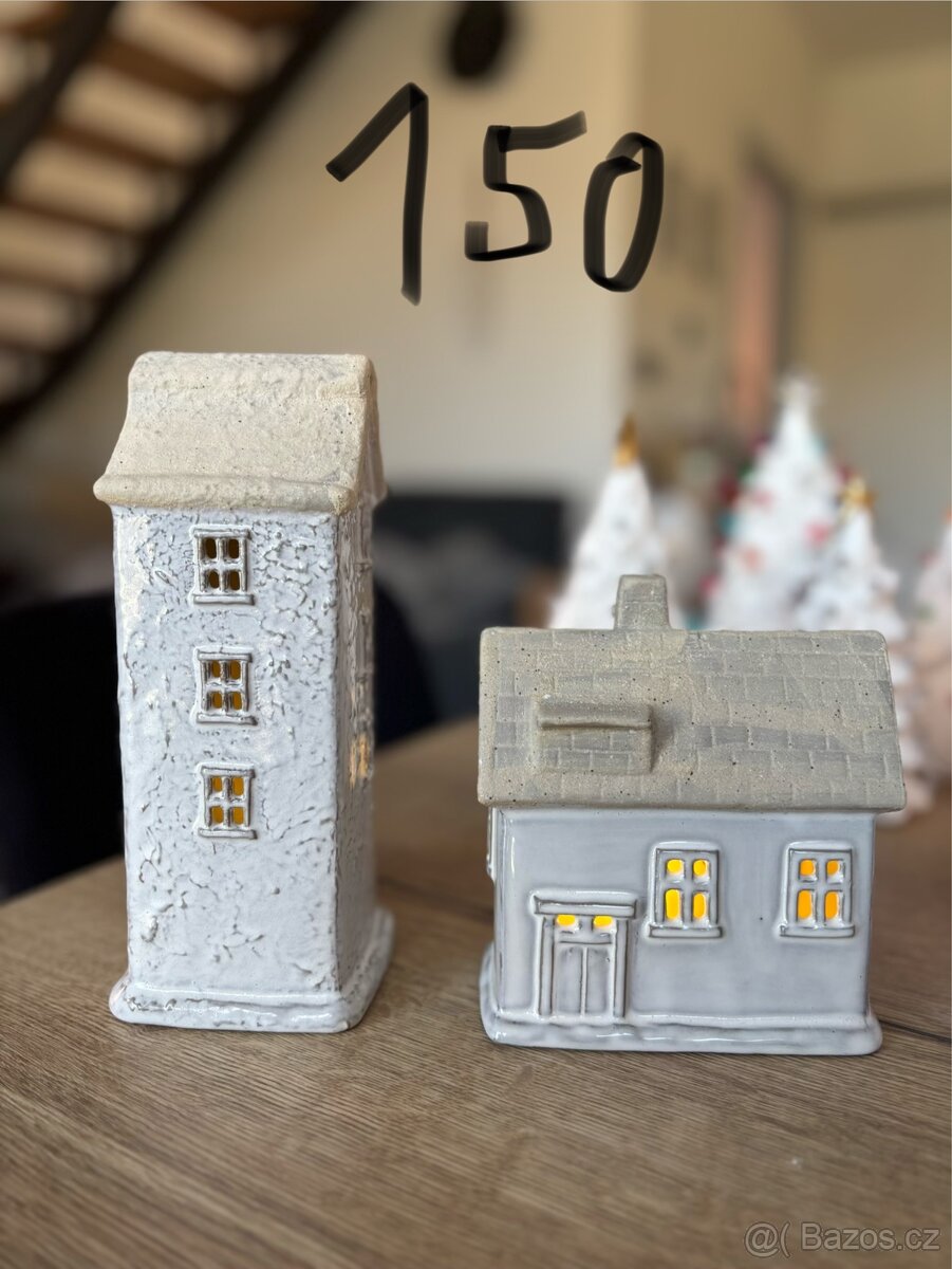 🎄 Vánoční dekorace - zvířátka a vázy 🦔 - 11