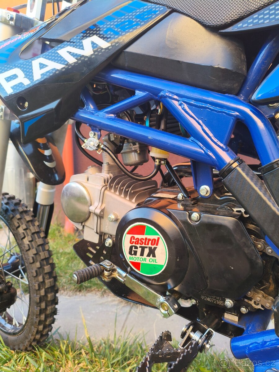 Pitbike 125ccm,4- takt, po výměně pístní sady ,super stav - 11
