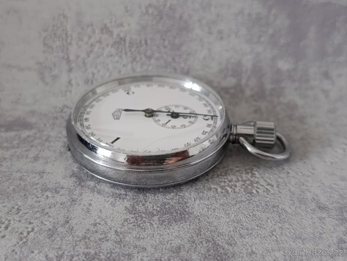 Velmi staré vojenské švýcarské stopky mikrograph Heuer - 11