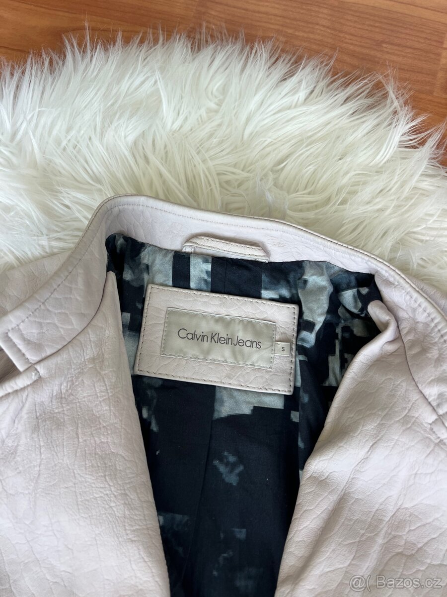 CALVIN KLEIN NOVÁ KOŽENÁ BUNDA KŘIVÁK VEL.S-M - 11