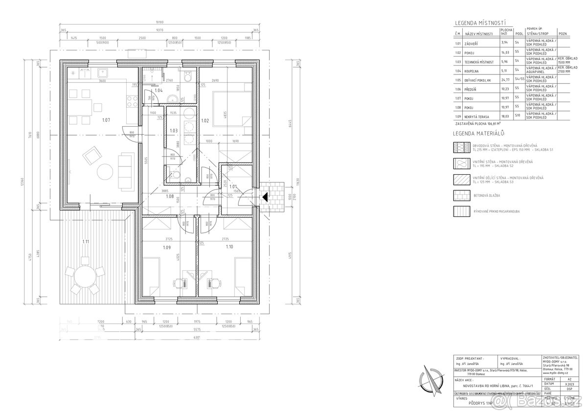 Libinská terasa 104 m², parcela 682 m² - 11