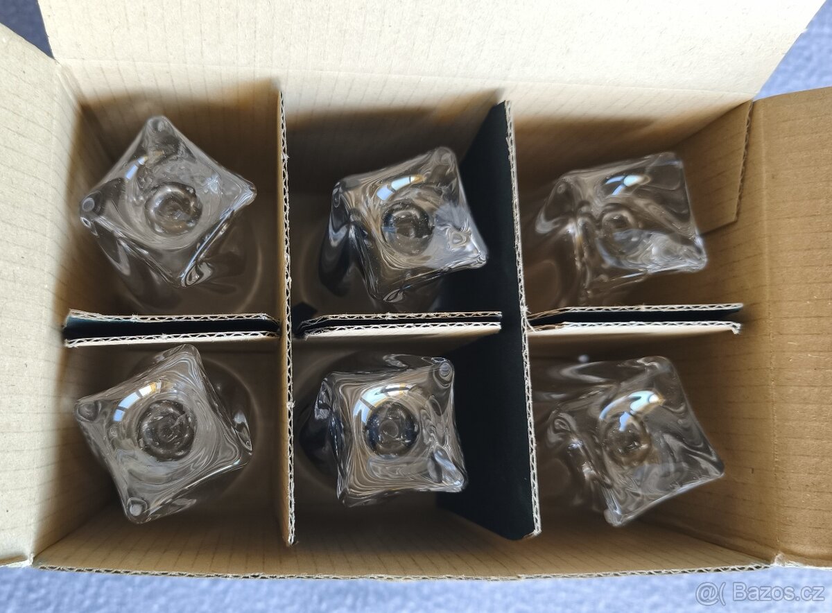 Crystalite Bohemia QUADRO dvě sady slenic na panáky - 11