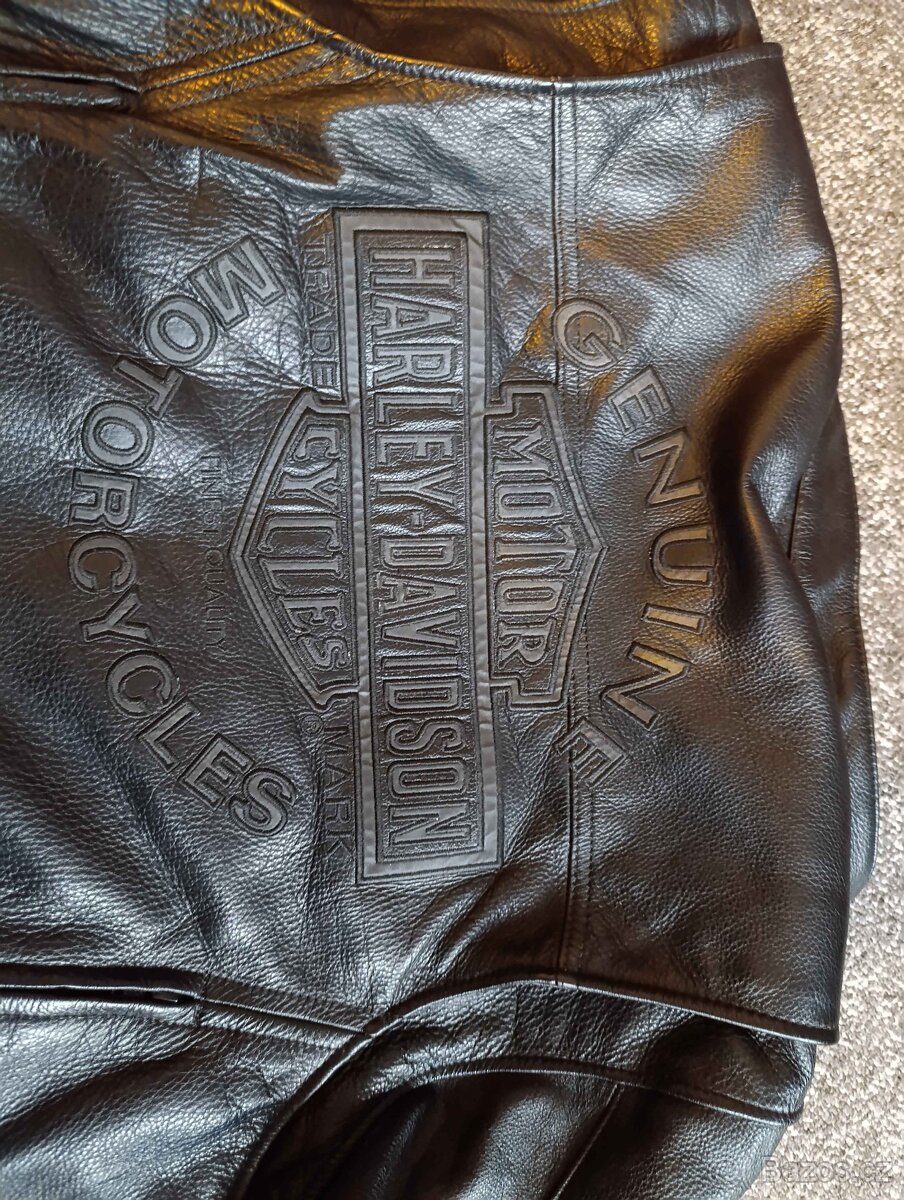 Kožená značková bunda Harley Davidson - 11
