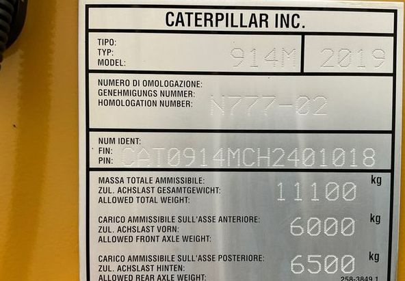 Kolový nakládač CAT 914M-EPA - 11