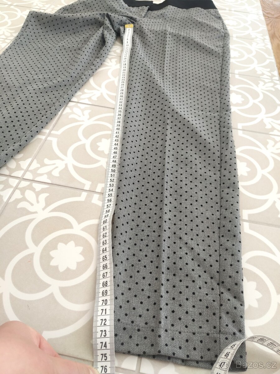 1x oblečené kalhoty Orsay S společenské puntíky šedé - 11