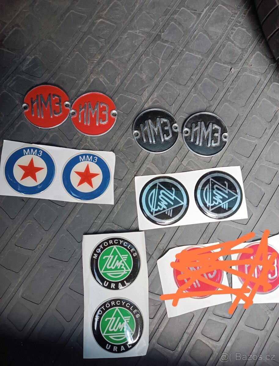 Ciferník tachometru výrobní štítek zadní světlo žárovka 6V - 11