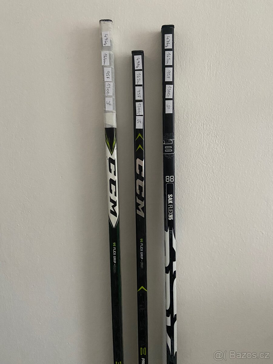 Hokejka CCM PRO3, 49K a SBK 95flex levá ZÁRUKA - 11