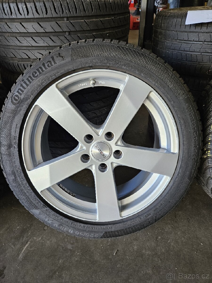Alu kola 5x112 R18 + zimní pneu - 11