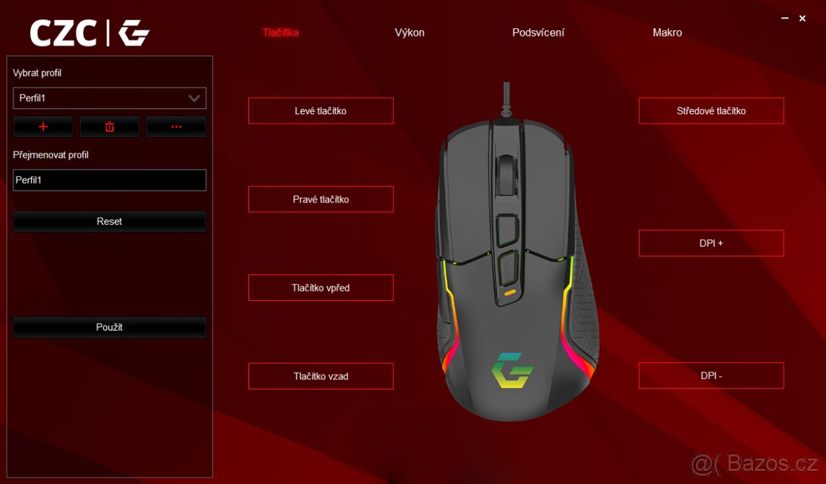 Nová, rozbalená herní myš CZC.Gaming Heretic, záruka - 11