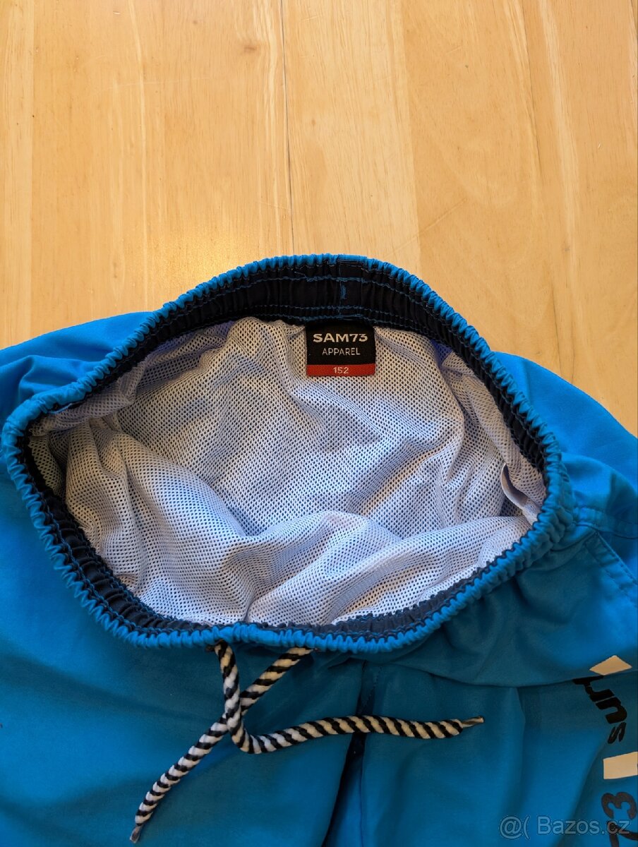 3 ks chlapecké plavky vel.146-152 modré, 6-9 let černé - 11