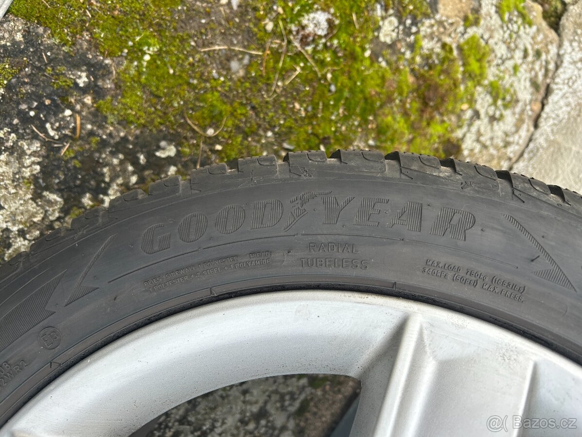 Alu kola R17 5x112 Audi + Zimní pneu 225/50/17 Goodyear - 11