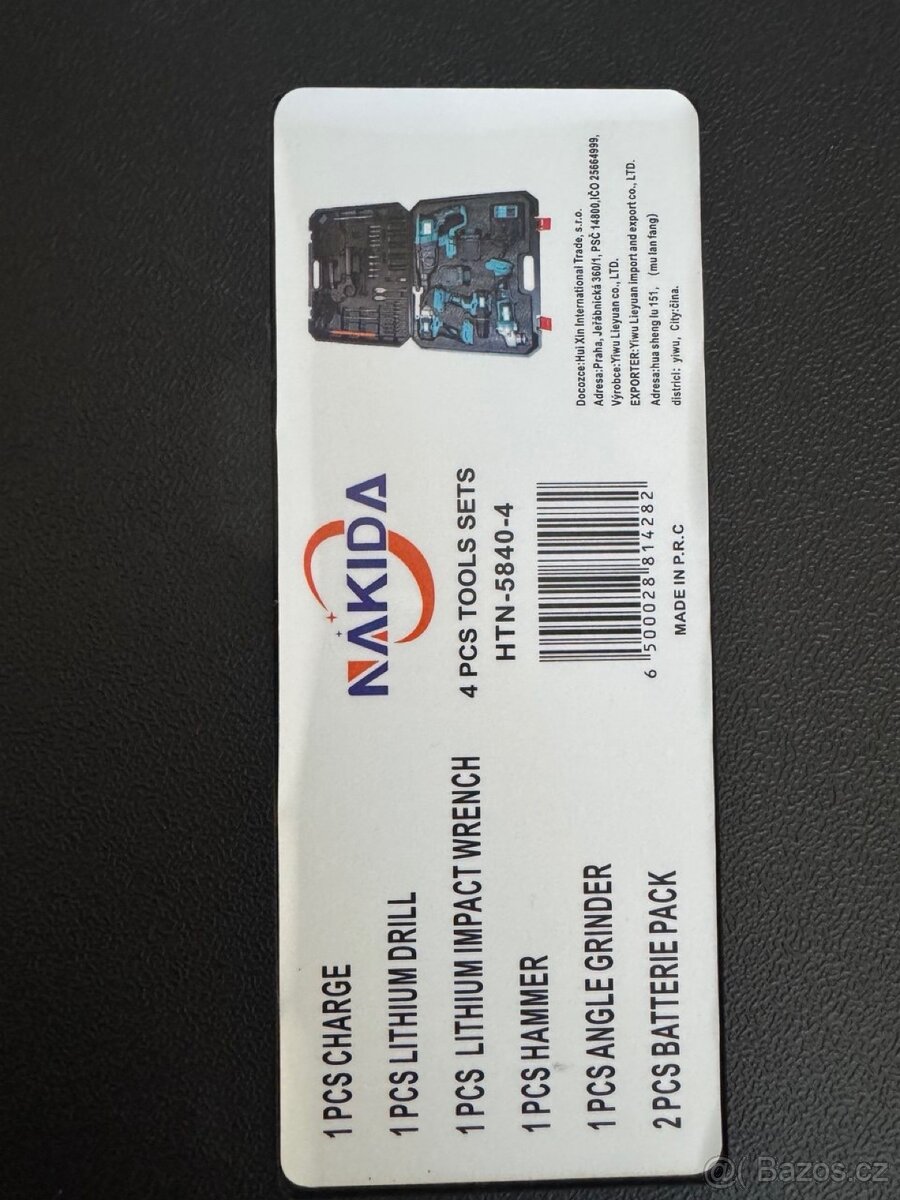 Multifunkční sada elektrického nářadí 4v1+ 2×21V baterie - 11