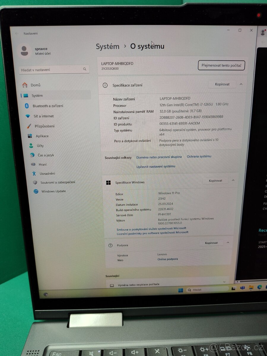 Lenovo ThinkPad X1 Yoga g7 i7-1265u 32GB√512GB√FHD+√1R.Z√DPH - 11