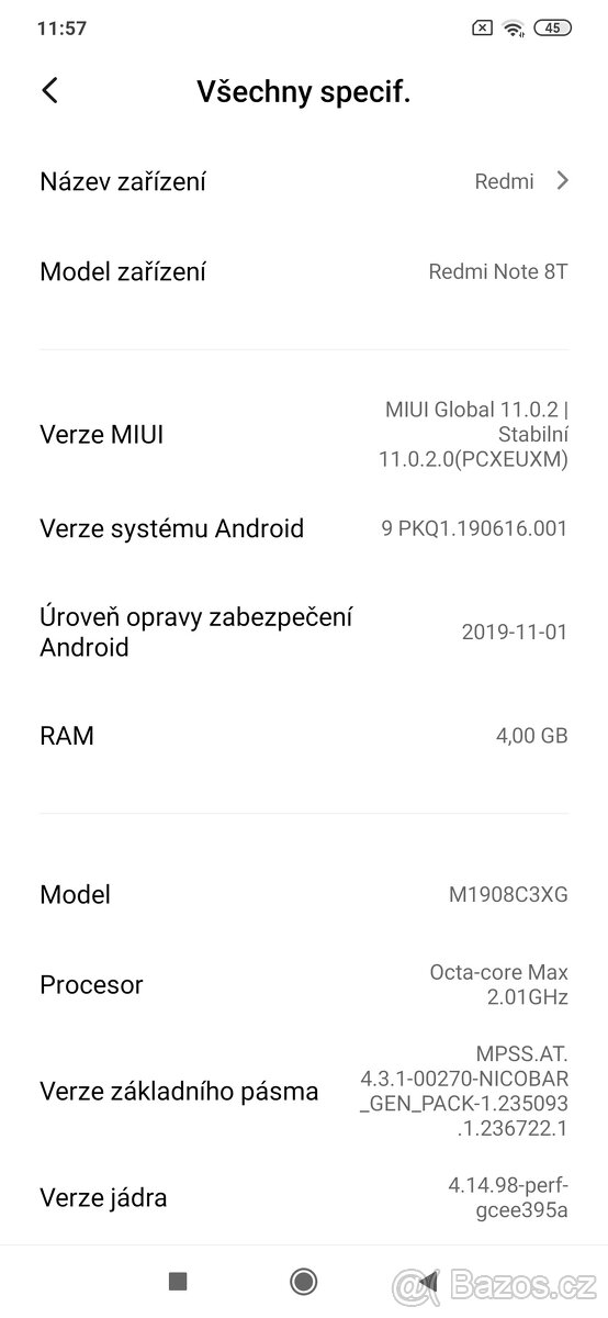 Xiaomi Redmi Note 8T 4/64 Moonlight White - 11