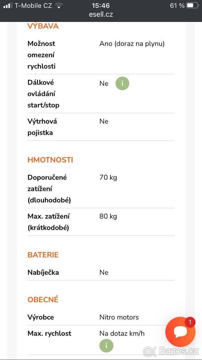 Nitro dětská Bugina 50 cc červená - 11