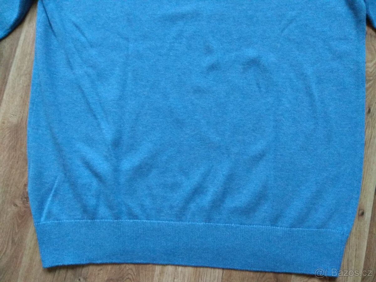 Nový pánský bavlněný svetr C&A do "V" - L - 11