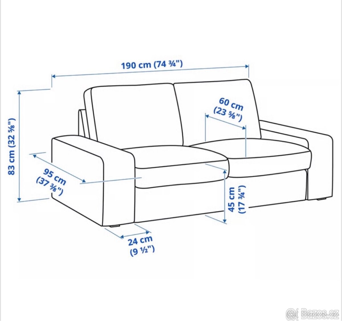 Sedaci souprava Ikea Kivik. - 11