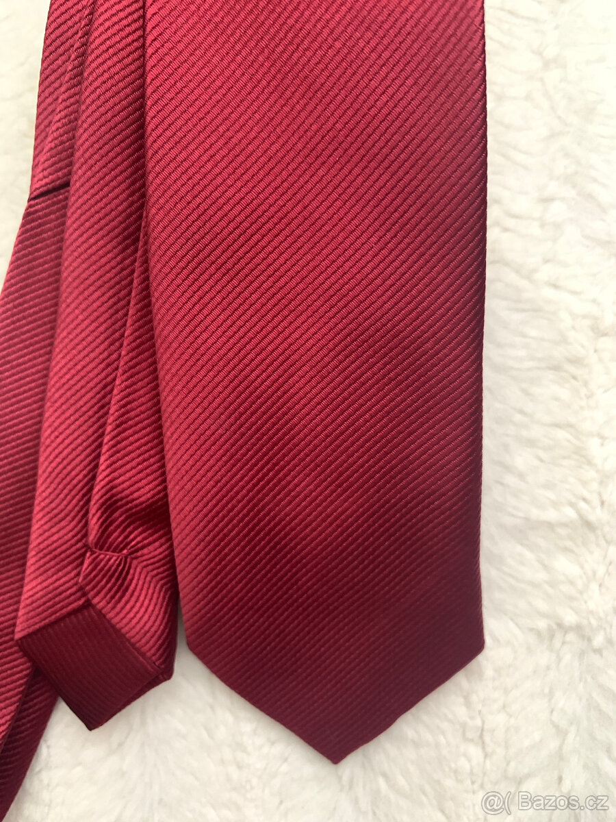 Kravata, vínové odstíny - 11