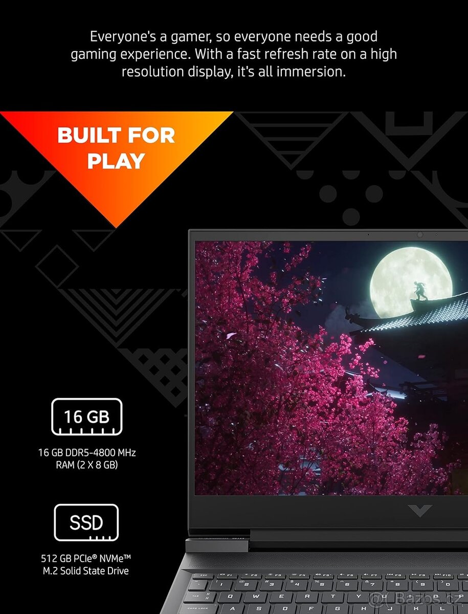 16" 144HZ_HP VICTUS_INTEL i7-12700H_16GB_RTX 3050 Ti 4GB - 11