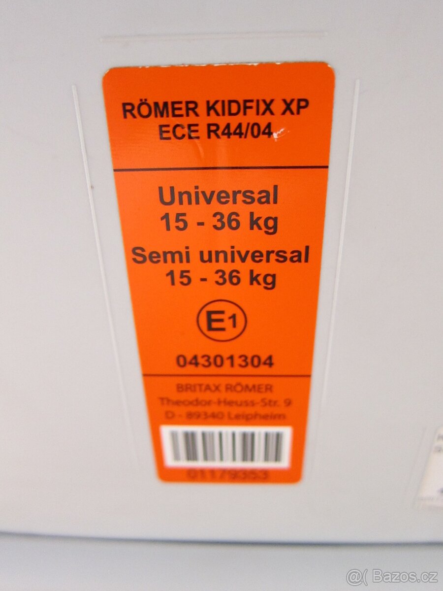 Autosedačka Britax Römer Kidfix XP 15-36kg - 11