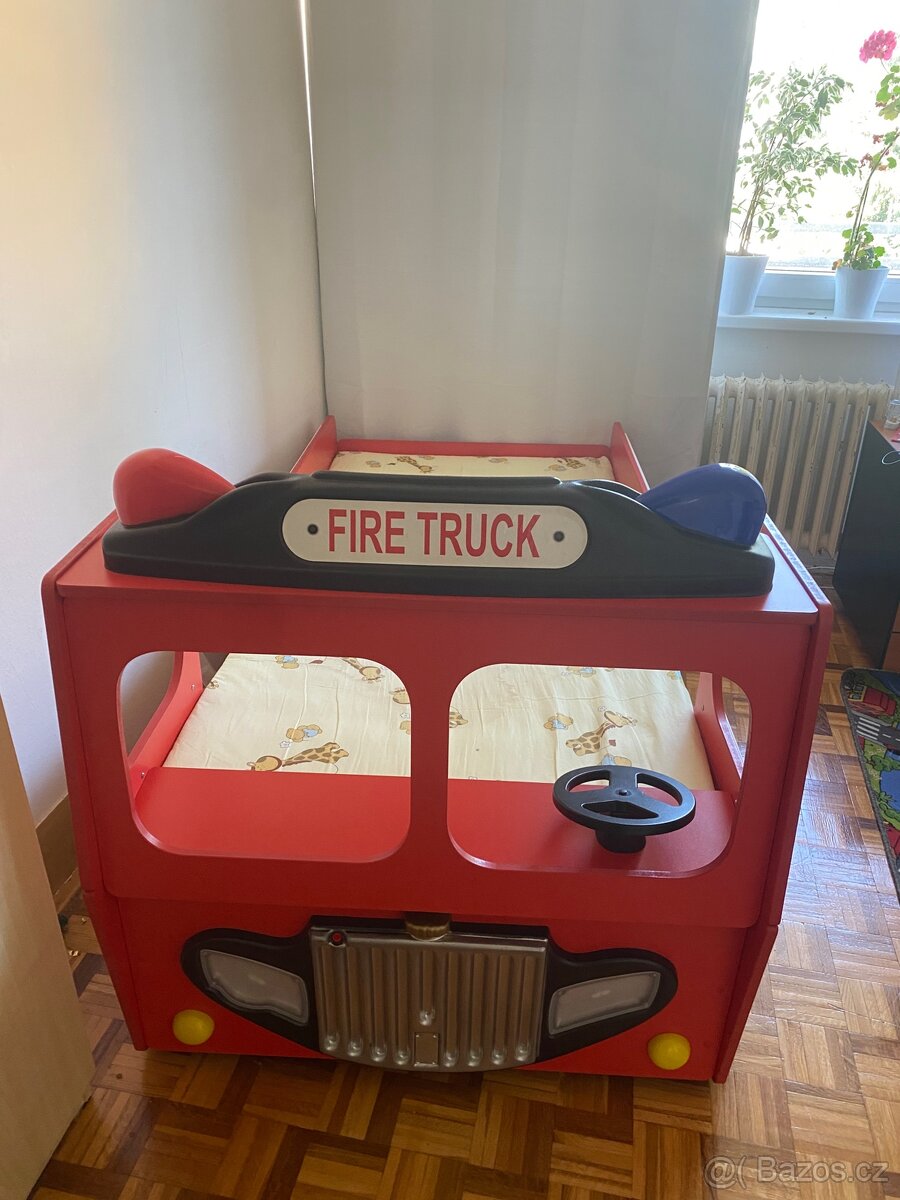Dětská velmi dobrá postel “Hasičské auto” - 11