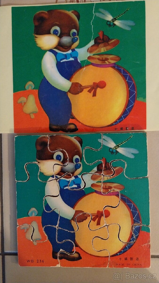 Retro puzzle, foukací harmonika, puzzle záchranáři - 11