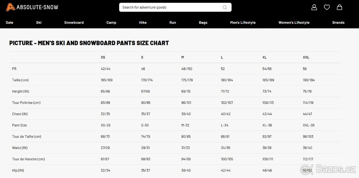 lyžařské kalhoty PICTURE ORGANIC FRIENDS LINE, model UNDER - 11