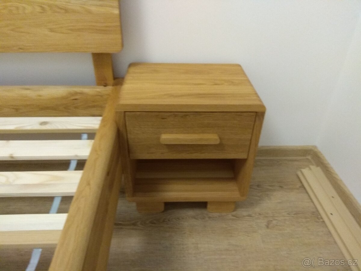 Masívna dubová posteľ Elegant + 2 stolíky zdarma, od 730€ - 11
