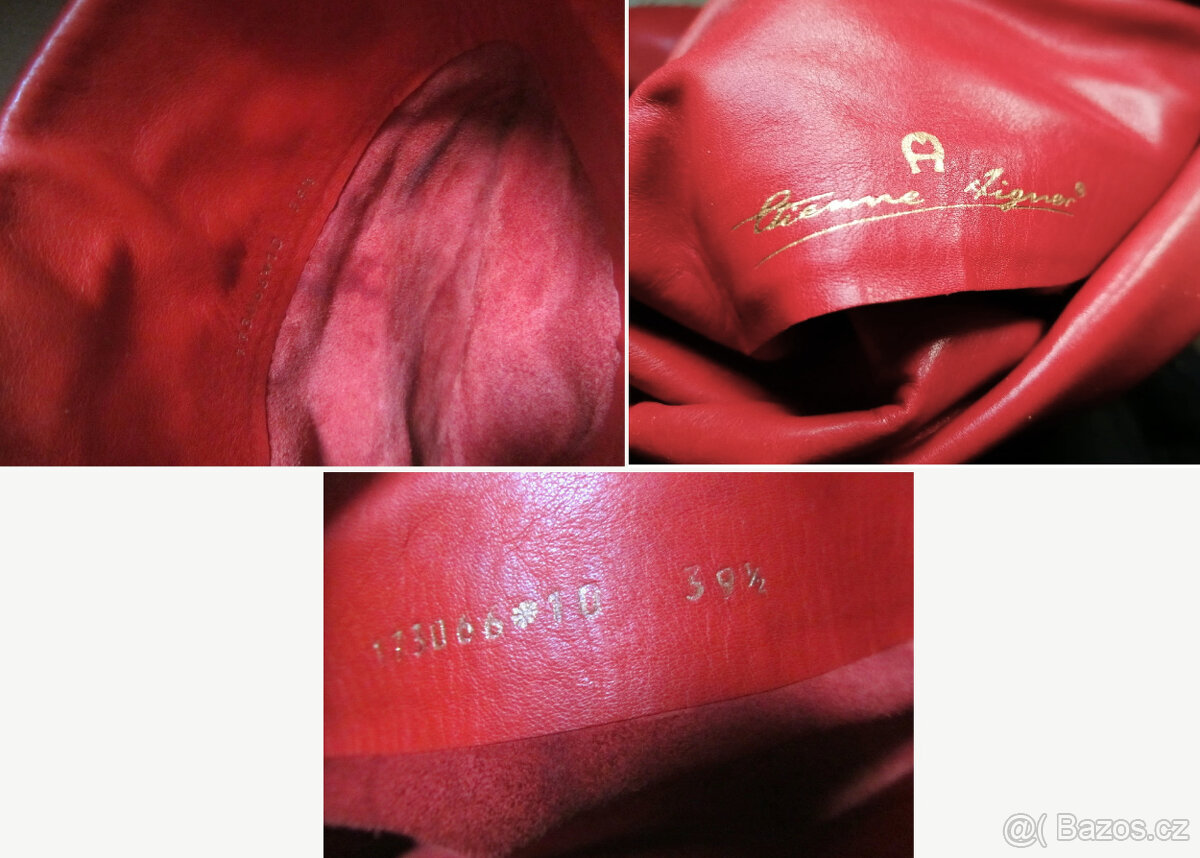 Vintage 80s dámské značkové shrnovací kozačky - 11