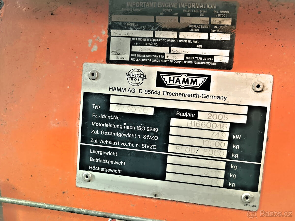 Vibrační válec HAMM DV 90 V0 - - 11