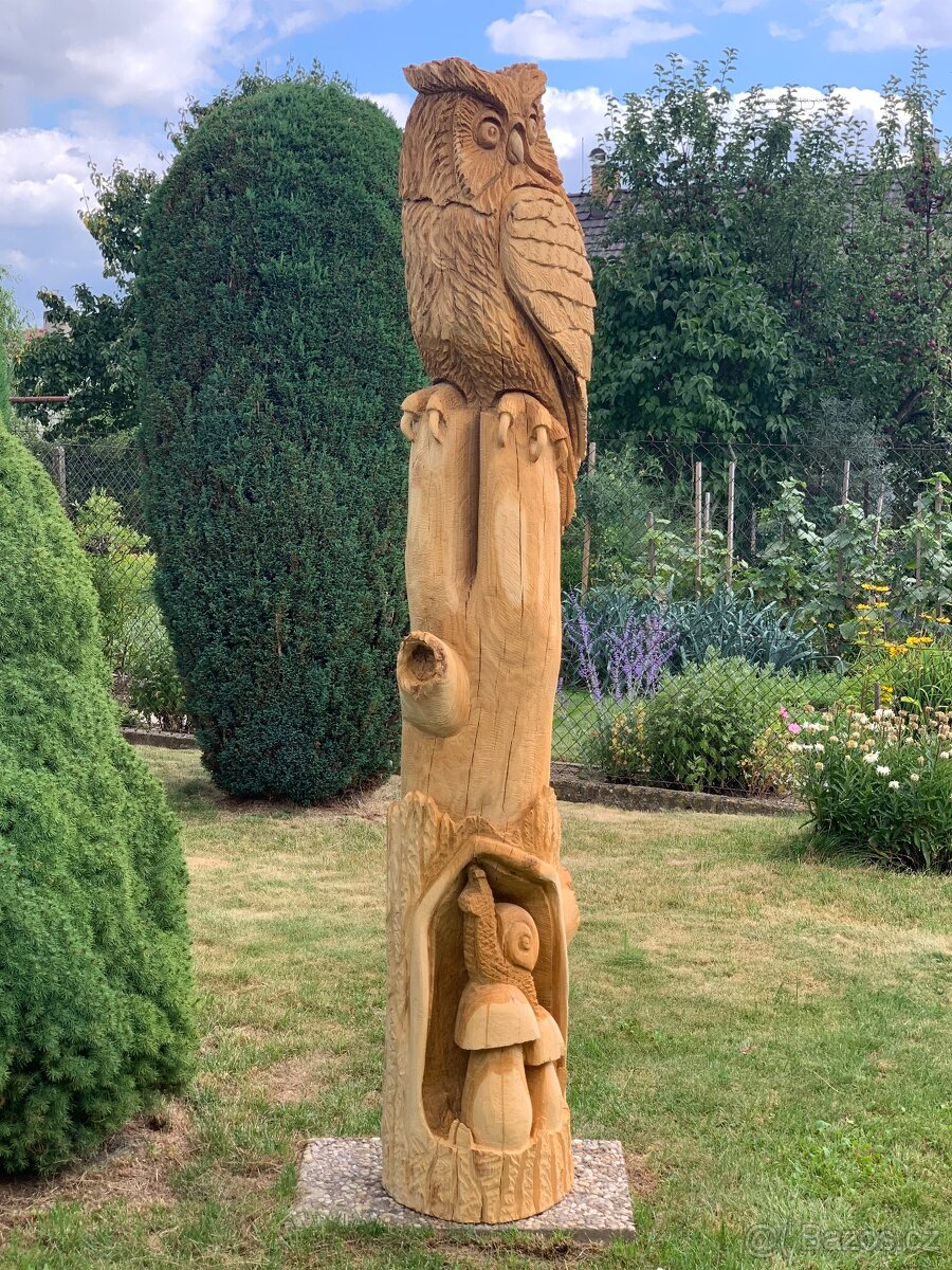 Dřevěná socha (dřevořezba pilou) - 11