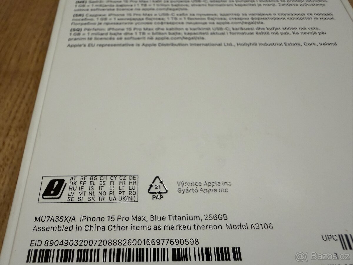 Apple iPhone 15 Pro Max 256GB modrý - 11