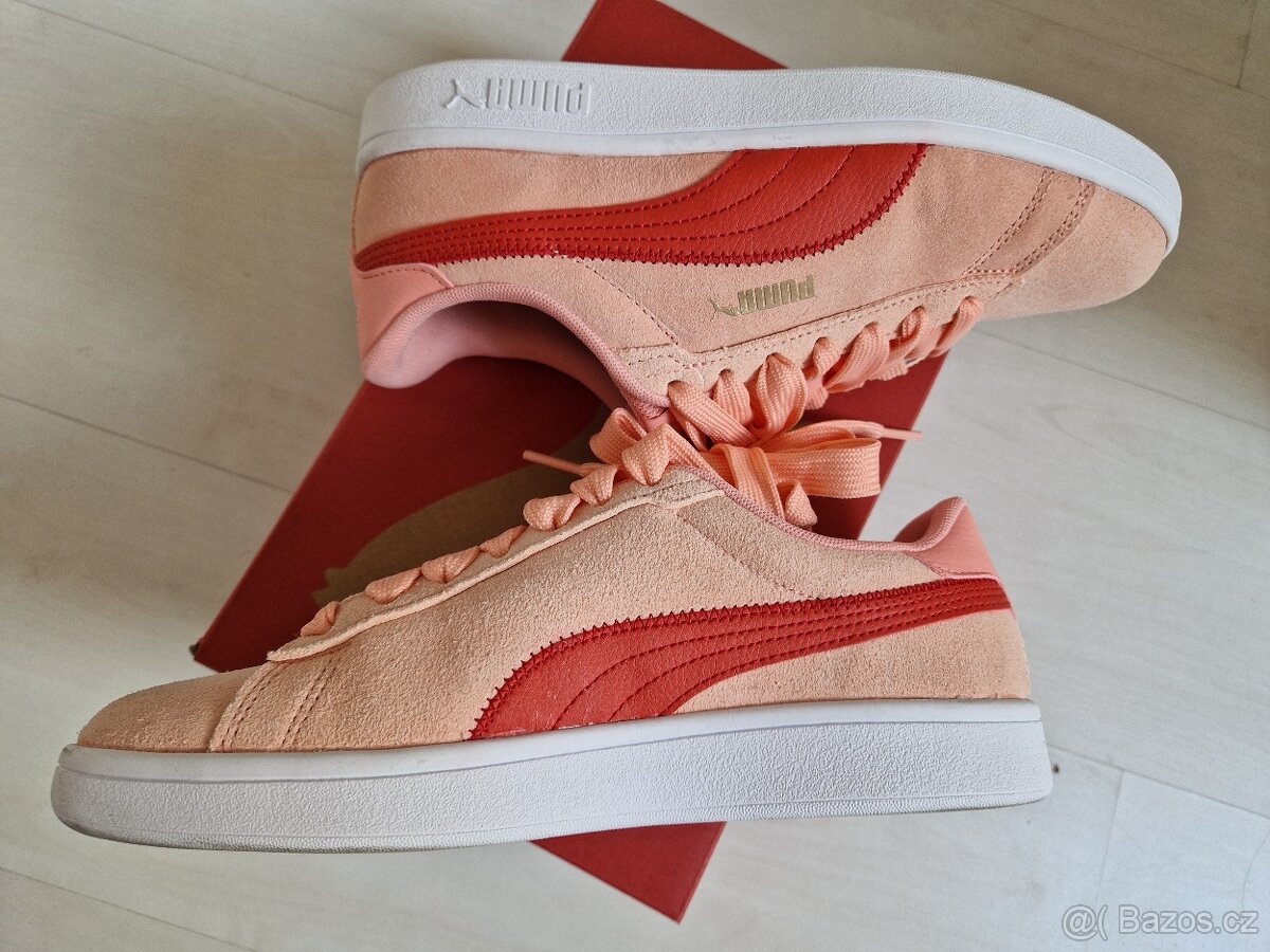 Oranžové kožené tenisky PUMA vel. 39 - 11